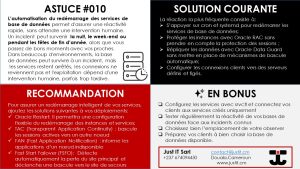 Lire la suite à propos de l’article Astuce #010 : Et si votre base ne savait pas redémarrer toute seule ?